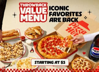 Pizza Hut Brings Back Classics with New Throwback Value Menu PIZZA HUT INTRODUCES NEW THROWBACK VALUE MENU TO CELEBRATE ITS MOST ICONIC MENU ITEMS