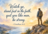 Daily Devotional: Embracing Courage in Our Lives Devotional image for 1 Corinthians 16:13
