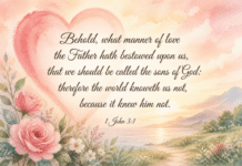 Daily Devotional: The Remarkable Love of the Father Devotional image for 1 John 3:1