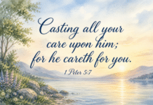 Daily Devotional: Finding Peace in Caring Hands Devotional image for 1 Peter 5:7