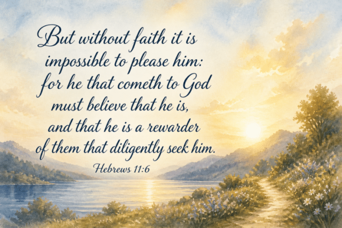 Devotional image for Hebrews 11:6