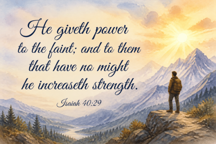 Devotional image for Isaiah 40:29