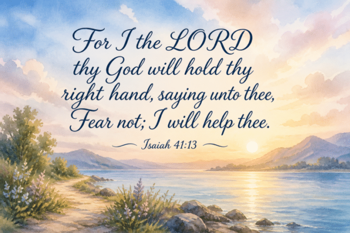 Devotional image for Isaiah 41:13