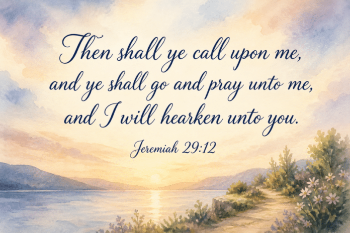 Devotional image for Jeremiah 29:12