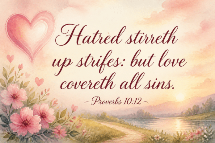 Devotional image for Proverbs 10:12