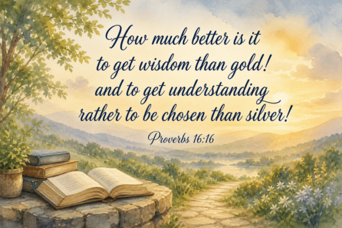 Devotional image for Proverbs 16:16