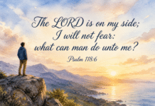 Daily Devotional: Embracing Courage with God by Our Side Devotional image for Psalm 118:6