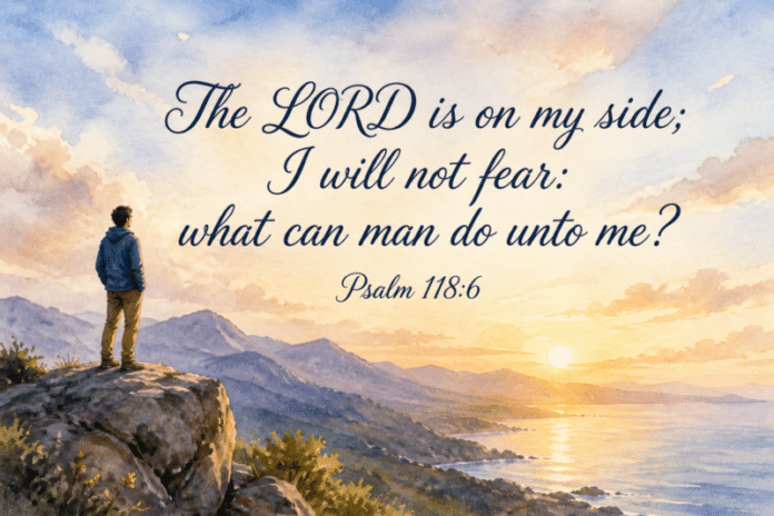Devotional image for Psalm 118:6