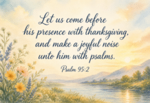 Daily Devotional: Embracing Gratitude in Every Moment Devotional image for Psalm 95:2