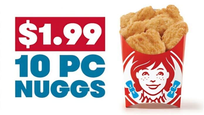 Wendy's is bringing the nugget love with 10-piece Classic or Spicy Nuggets for just $1.99 with purchase, exclusively in the Wendy's app.