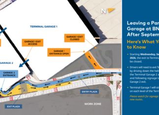 BNA Terminal Garage 1 Exit to Close Sept. 23 for Rental Car Facility Construction