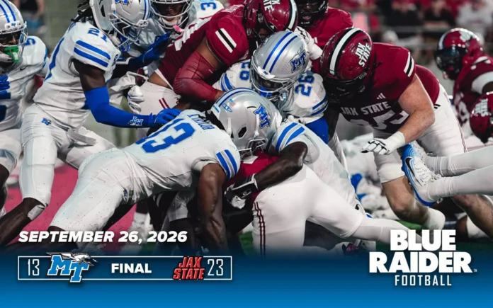 Blue Raiders drop CUSA opener on the road Photo Credit MTSU Athletic Communications