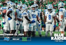Middle Tennessee Falls Late At Marshall, 28-26 Photo Credit MTSU Athletic Communications