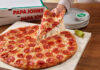 Nashville Area Papa Johns Locations Take 51% Off Pizzas This Weekend NY Style - 1Topp Pepperoni Cheese Pull