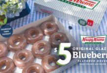 Krispy Kreme Brings Back Blueberry Doughnuts for Four Days Where to find the blueberry doughnut
