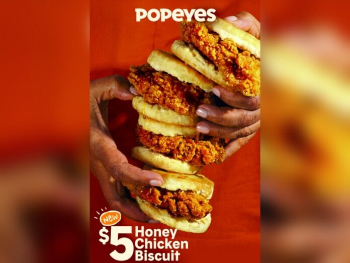 Popeyes honey chicken biscuit