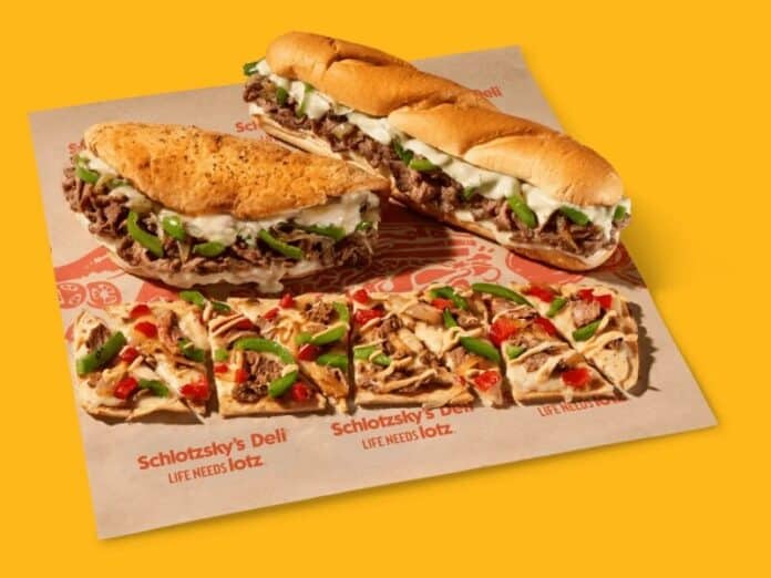 Schlotzsky’s Deli Philly cheesesteak