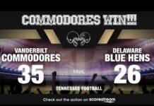 Vanderbilt Pulls Away From Delaware 35-26 Behind 21-Point Third Quarter VANDY wins against delaware