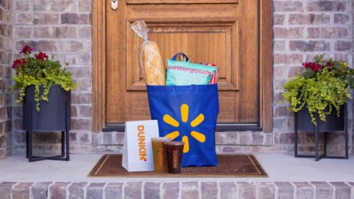 Walmart and dunkin