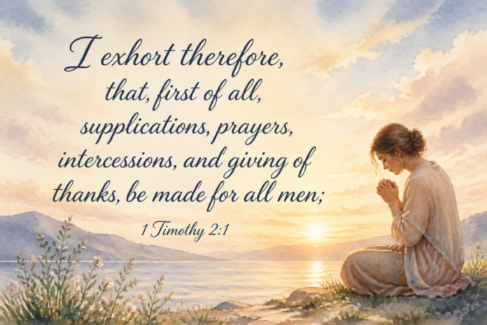 Devotional image for 1 Timothy 2:1