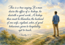 Daily Devotional: The True Calling of Leadership Devotional image for 1 Timothy 3:1-2