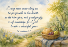 Daily Devotional: The Joy of Giving Cheerfully Devotional image for 2 Corinthians 9:7