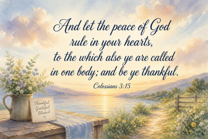 Devotional image for Colossians 3:15