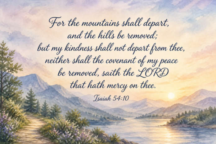 Devotional image for Isaiah 54:10