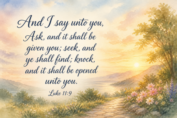 Devotional image for Luke 11:9