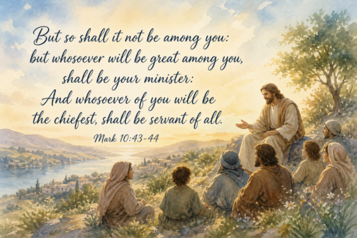 Devotional image for Mark 10:43-44