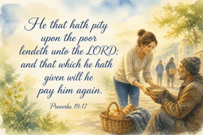 Devotional image for Proverbs 19:17