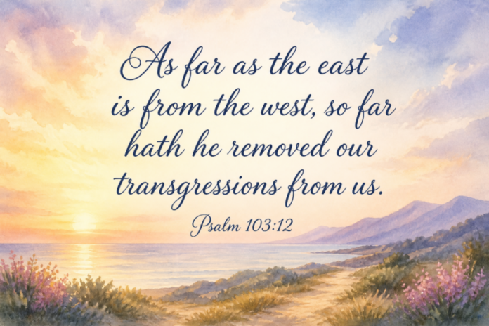 Devotional image for Psalm 103:12