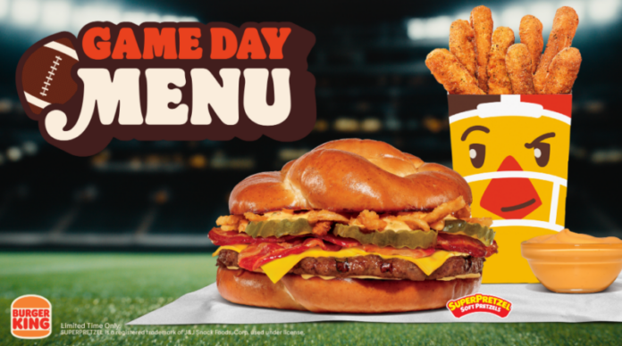 burger king game day menu