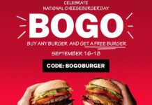Five Guys Offers BOGO Burgers for National Cheeseburger Day Five Guys, National Cheeseburger Day, BOGO Burgers, Burger Deals