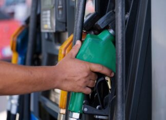A Little Relief at the Pump, But Tennessee Gas Prices Still Near Record Highs gas pump stock photo