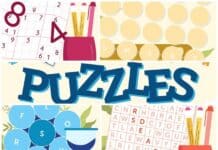 Beat the Heat With a Little Brain Break puzzle center collage