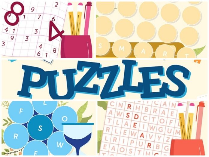 puzzle center collage