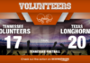Tennessee Falls Short Against Texas 20-17 vols