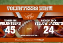 Tennessee Rolls Past Georgia Tech 45-24 in Atlanta vols win georgia tech