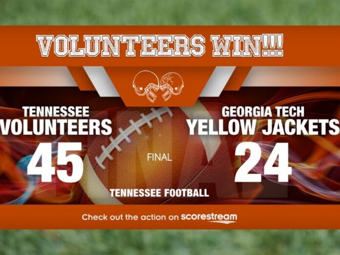 vols win georgia tech