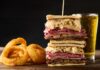 Bad Daddy’s Stacks Pastrami on October Burger Bad Daddy's Stacks Pastrami on October Burger