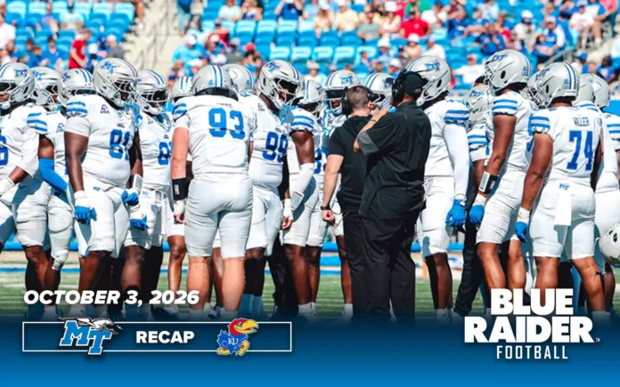 Blue Raiders fall on the road to Kansas Blue Raiders fall on the road to Kansas