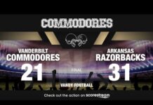 Arkansas Pulls Away Late to Beat Vanderbilt 31-21 VANDY vs arkansas