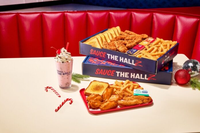 Zaxbys Honey Chipotle Sauce + Peppermint Cookies & Cream Milkshake