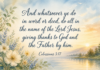 Daily Devotional: A Heart of Gratitude in All Things Devotional image for Colossians 3:17