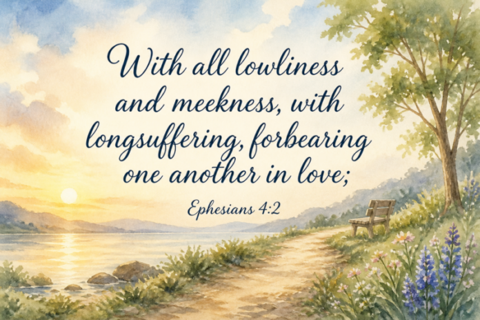 Devotional image for Ephesians 4:2