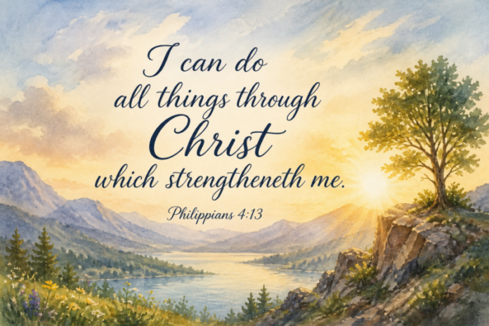 Devotional image for Philippians 4:13
