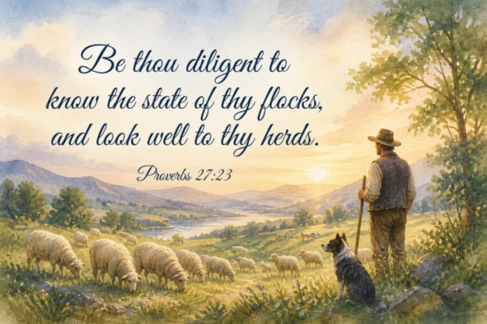 Devotional image for Proverbs 27:23