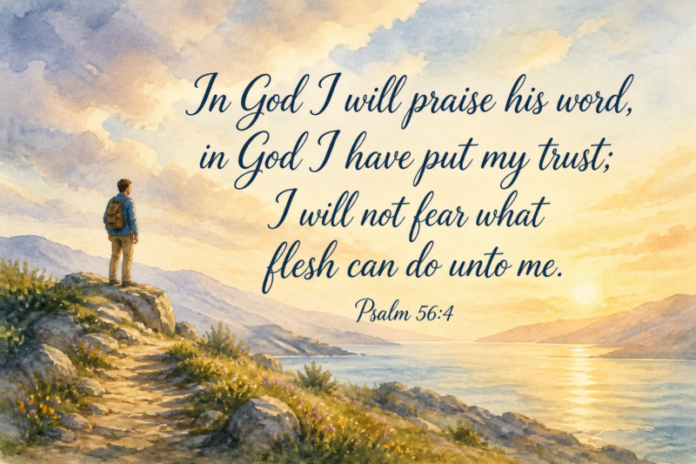 Devotional image for Psalm 56:4