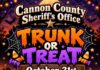 Cannon County Sheriff’s Office to Host Trunk or Treat cannon county trunk or treat